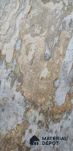 WL 00247 Natural Stonier Opaque Design 8 ft x 4 ft Stone Veneer - 2 mm | Suitable for Facade, Wardrobe & Bedroom