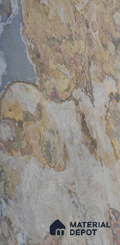 WL 00283 B Natural Lucentier Translucent Design 8 ft x 4 ft Stone Veneer - 4 mm | Suitable for Facade, Wardrobe & Bedroom