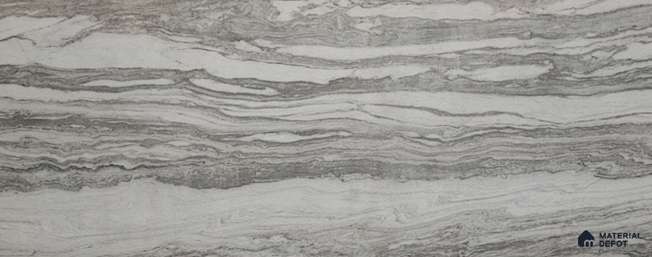 WL 00360 Massive Opaque Design 10 ft x 4 ft Stone Veneer - 2 mm | Suitable for Facade, Wardrobe & Bedroom