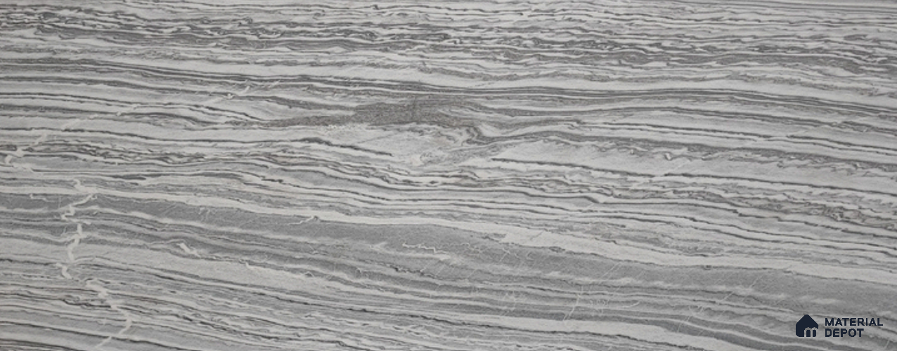 WL 00361 Massive Opaque Design 10 ft x 4 ft Stone Veneer - 2 mm | Suitable for Facade, Wardrobe & Bedroom