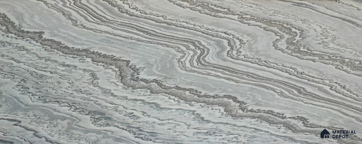 WL 00362 Massive Opaque Design 10 ft x 4 ft Stone Veneer - 2 mm | Suitable for Facade, Wardrobe & Bedroom