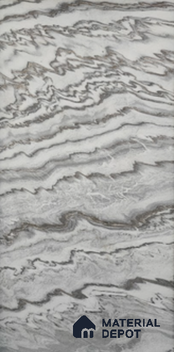 WL 00318 Grainy Stonier Opaque Design 8 ft x 4 ft Stone Veneer - 2 mm | Suitable for Facade, Wardrobe & Bedroom