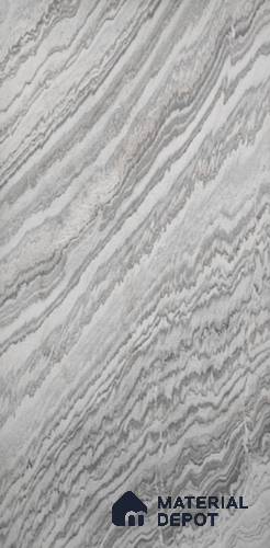 WL 00320 B Grainy Stonier Opaque Design 8 ft x 4 ft Stone Veneer - 4 mm | Suitable for Facade, Wardrobe & Bedroom