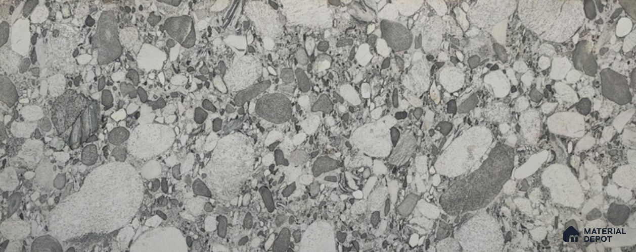WL 00363 Massive Opaque Design 10 ft x 4 ft Stone Veneer - 2 mm | Suitable for Facade, Wardrobe & Bedroom