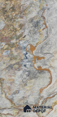 WL 00285 B Natural Lucentier Translucent Design 8 ft x 4 ft Stone Veneer - 4 mm | Suitable for Facade, Wardrobe & Bedroom