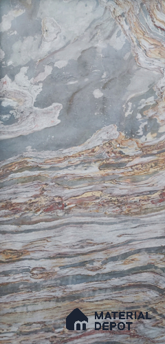 WL 00250 B Natural Stonier Opaque Design 8 ft x 4 ft Stone Veneer - 4 mm | Suitable for Facade, Wardrobe & Bedroom