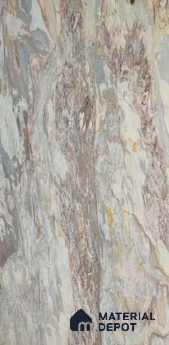 WL 00286 B Natural Lucentier Translucent Design 8 ft x 4 ft Stone Veneer - 4 mm | Suitable for Facade, Wardrobe & Bedroom