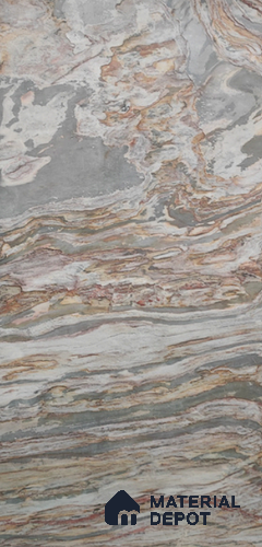 WL 00251 Natural Stonier Opaque Design 8 ft x 4 ft Stone Veneer - 2 mm | Suitable for Facade, Wardrobe & Bedroom