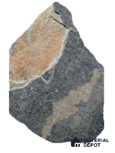 Stone Floor Tile TL 10541  Rustic Fieldstone Anti Skid Tiles Matte Finish Vitrified Tile - 12 mm | Box Contains Mixed Sizes of (12 Pieces215x145 mm, 6 Pieces of 306x221 mm) | Suitable for Patio, Open Area, Parking, Outdoor,  HighTraffic Areas | Box Contains Coverage Area of 6.45 Sq. Ft.