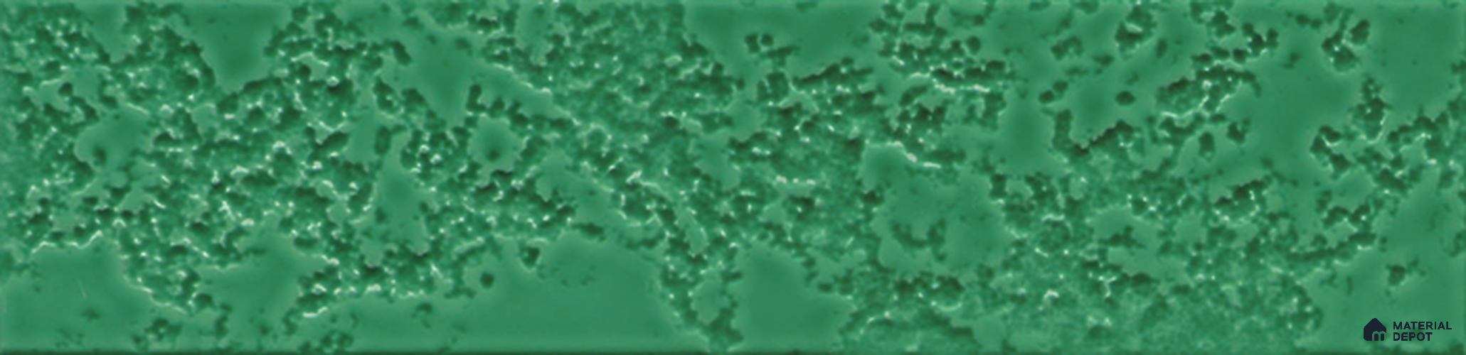 Subway Wall Tile TL 10741 C Texturax Series Emerald Shine 1 ft x 3 in Ceramic Glossy Finish - 10 mm | 3 Random Design | Suitable for Highlighter Walls, Foyer, Bathroom, Kitchen Wall & Backsplashes