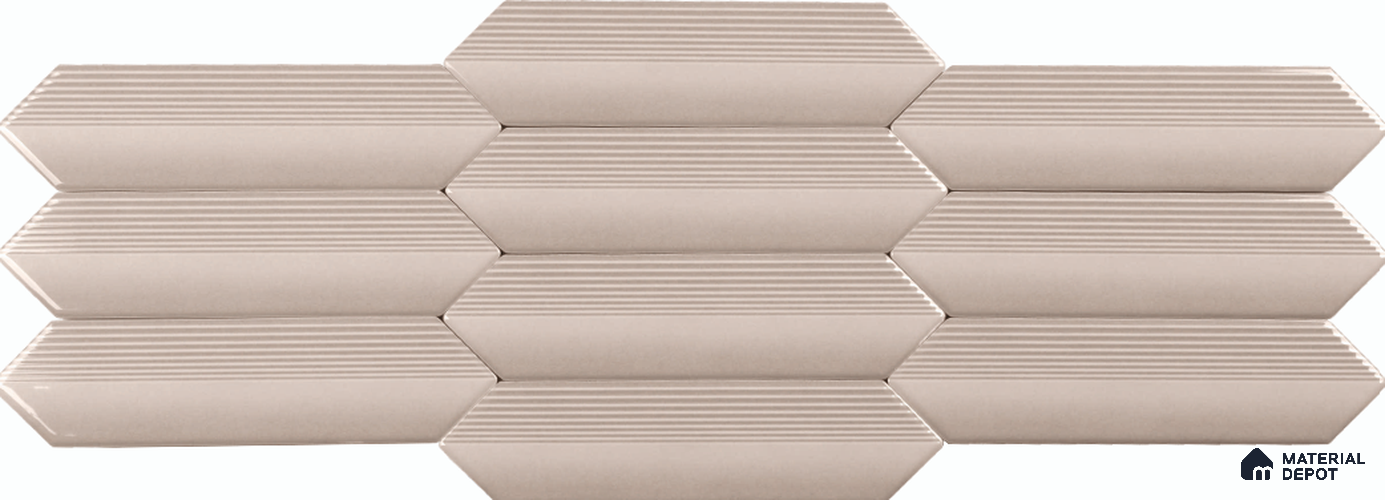 Subway Wall Tile TL 10531 G Como Vanilla 1 ft x 3 in Ceramic Glossy Finish - 10 mm | Suitable for Highlighter Walls, Foyer, Bathroom, Kitchen Wall & Backsplashes