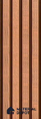 PN 06368 B WPC 3/4 Design 9.6 ft x 8.6 inch Exterior Wall Panel - 26 mm | Suitable for Facade, Balcony, Cafeteria | Suitable for Balcony, Facade & Open Area | Width is Subjected to 5% Variation