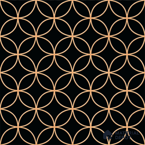 Moroccan Floor & Wall Tile TL 08320 Eclipse 1 ft x 1 ft Matte Finish Vitrified Tile - 9 mm | Suitable for Living Room, Bedroom & Bathroom | Please Expect a Slight Variation of Pattern