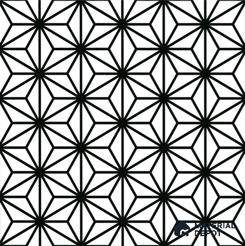 Moroccan Floor & Wall Tile TL 08316 Sparkle Bianco 1 ft x 1 ft Matte Finish Vitrified Tile - 9 mm | Suitable for Living Room, Bedroom & Bathroom | Please Expect a Slight Variation of Pattern