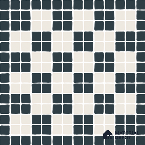 Mosaic Floor & Wall Tile TL 08319 Cupid 1 ft x 1 ft Matte Finish Vitrified Tile - 9 mm | Suitable for Living Room, Bedroom & Bathroom