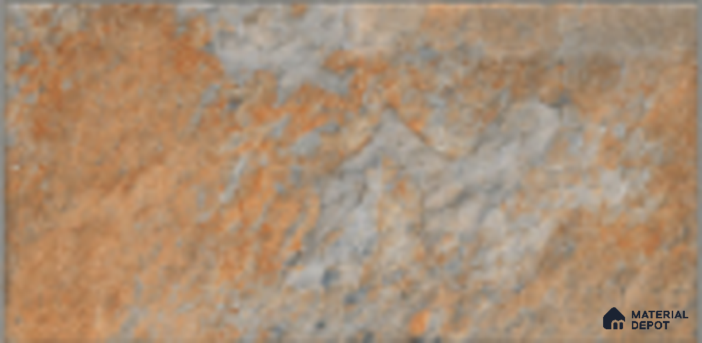 Stone Look Floor Tile TL 11346 Slate Stone Burnt-A 2 ft x 1 ft Matte Finish Vitrified Tile - 12 mm | Suitable For living Room, Bedroom, Bathroom