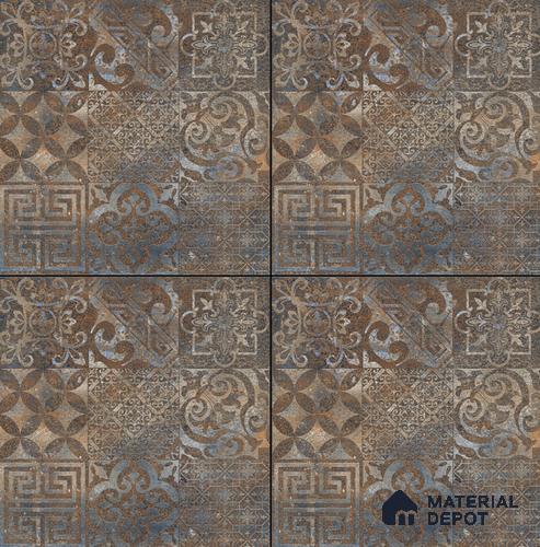 Moroccan Floor & Wall Tile TL 08341 Moroccon 15 2 ft x 2 ft Matte Finish Vitrified Tile - 9 mm | Suitable for Living Room, Bedroom & Bathroom | Please Expect a Slight Variation of Pattern