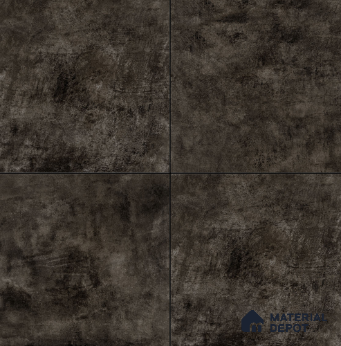 Cement Floor & Wall Tile TL 08333 E Cementum Nero 2 ft x 2 ft Matte Finish Vitrified Tile - 9 mm | Suitable for Living Room, Bedroom & Bathroom