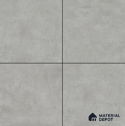 Cement Floor & Wall Tile TL 08333 D Cementum Gris 2 ft x 2 ft Matte Finish Vitrified Tile - 9 mm | Suitable for Living Room, Bedroom & Bathroom