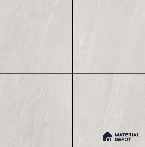 Stone Floor & Wall Tile TL 08343 Lime Stone Ivory 2 ft x 2 ft Carving Matte Finish Vitrified Tile - 9 mm | Suitable for Living Room, Bedroom & Bathroom