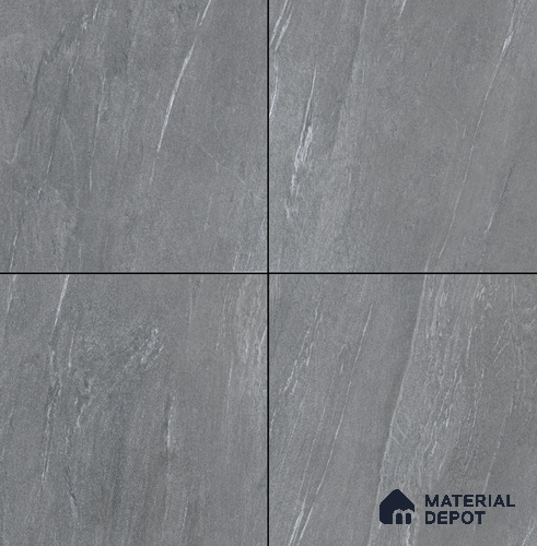 Stone Floor & Wall Tile TL 08343 C Lime Stone Grey 2 ft x 2 ft Carving Matte Finish Vitrified Tile - 9 mm | Suitable for Living Room, Bedroom & Bathroom