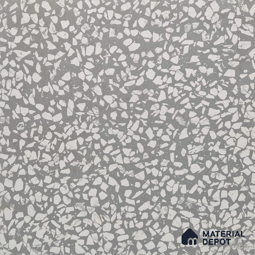 Terrazzo Floor & Wall Tile TL 08486 Natural Terazzo 2 ft x 2 ft Matte Finish Vitrified Tile - 9 mm | Suitable for Living Room, Kitchen & Bathroom