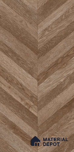 Wood Floor & Wall Tile TL 08251 Decor Wood Wengue 4 ft x 2 ft Carving Matte Finish Vitrified Tile - 9 mm | Suitable for Living Room, Bedroom & Bathroom