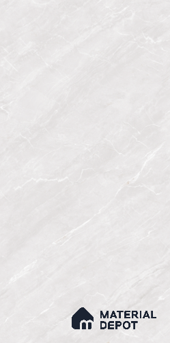 Marble Floor & Wall Tile TL 08440 Roneda White 4 ft x 2 ft Glossy Finish Vitrified Tile - 9 mm | Suitable for Living Room, Bedroom & Bathroom