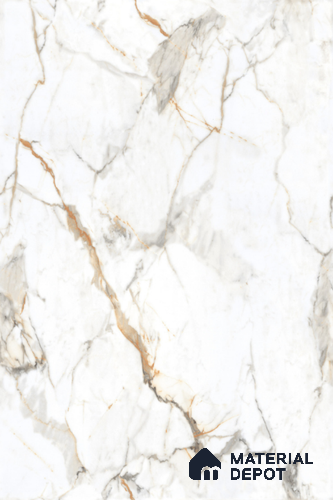 Marble Look Floor Tile TL 11888 Asacia White 6 ft x 4 ft Vitrified Colorbody Glossy Finish - 15 mm