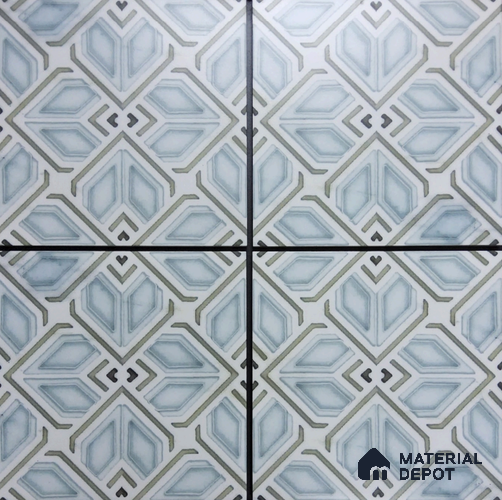 Patterned Floor & Wall Tile TL 08393 | 88085| 8 x 8 inch Matte Finish Vitrified Tile - 9 mm | Suitable for Living Room, Bedroom & Bathroom | Please Expect a Slight Variation of Pattern