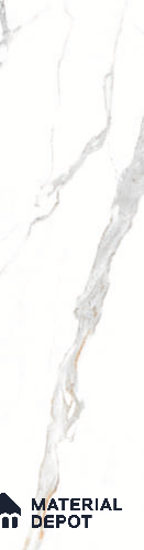 Marble Look Wall & Floor Tile TL 08157 Statuario Natural 10 ft x 2.6 ft Porcelain Glossy Finish - 15 mm | Random 4 | Adhesive and Spacers Must be Used During Installation