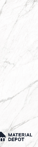 Marble Look Wall & Floor Tile TL 08155 Carrara Blanco 10 ft x 2.6 ft Porcelain Glossy Finish - 15 mm | Random 3 | Adhesive and Spacers Must be Used During Installation