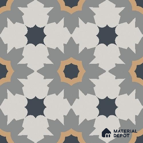 Patterned Look Wall & Floor Tile TL 08226 Utopia Gris 2 ft x 2 ft Vitrified Matte Finish - 9 mm | Please Expect a Slight Variation of Pattern