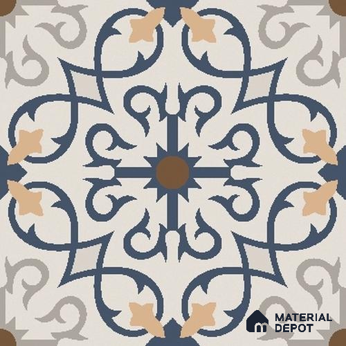 Moroccan Look Wall & Floor Tile TL 08225 Masai 2 ft x 2 ft Vitrified Matte Finish - 9 mm | Please Expect a Slight Variation of Pattern
