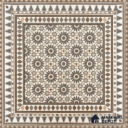 Moroccan Look Wall & Floor Tile TL 08227 Myra 2 ft x 2 ft Vitrified Matte Finish - 9 mm | Please Expect a Slight Variation of Pattern