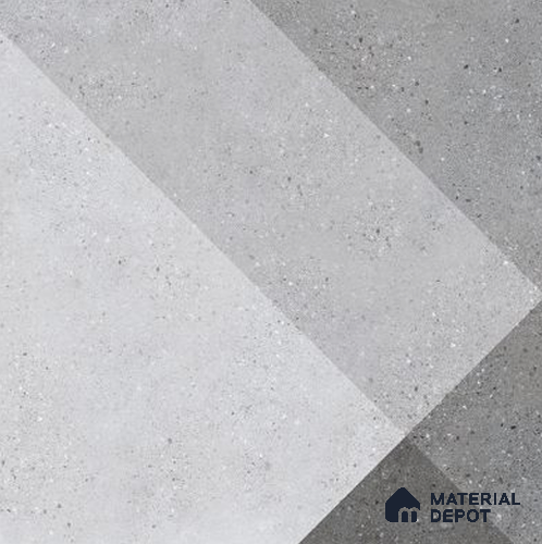 Stone Look Floor & Wall Tile TL 09901 Eclectic Terrazzo 2 ft x 2 ft Rustic Carving Matte Finish Vitrified Tile - 9 mm | 8 Random Design | Suitable For Living Room, Bedroom, Bathroom, Kitchen & Dining | Please Expect a Slight Variation of Pattern