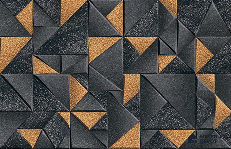 Elevation Wall Tile TL 10166 B Linklock - 20 22 x 12 inch Ceramic Matte Finish - 9 mm | Suitable For Feature Wall, Boundary Wall, Balcony, Outdoor