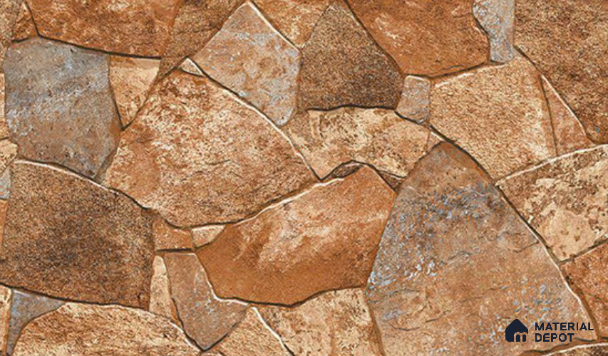 Elevation Wall Tile TL 10169 B Linklock - 09 22 x 12 inch Ceramic Matte Finish - 9 mm | Suitable For Feature Wall, Boundary Wall, Balcony, Outdoor