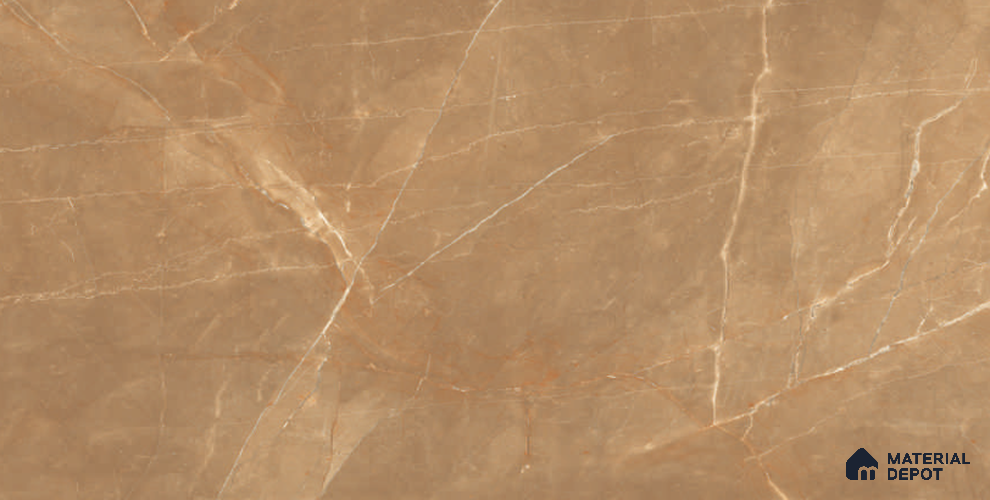 Marble Tile TL 09837 B Armani Brown 4 ft x 2 ft  Vitrified Glossy Finish - 9 mm