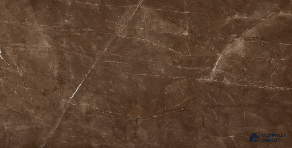 Marble Tile TL 09837 C Armani Coffee 4 ft x 2 ft Vitrified Glossy Finish - 9 mm
