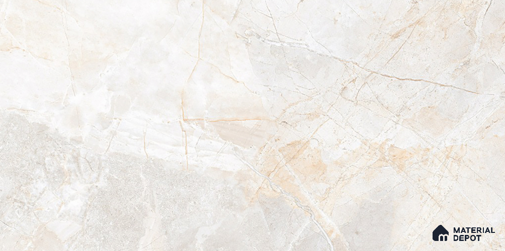 Marble Tile TL 09854 B Asphalt Bianco 4 ft x 2 ft  Vitrified Glossy Finish - 9 mm