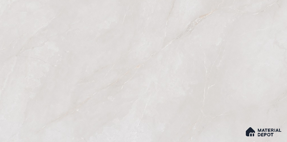 Marble Tile TL 09864 Perth Bianco 4 ft x 2 ft Vitrified Glossy Finish - 9 mm