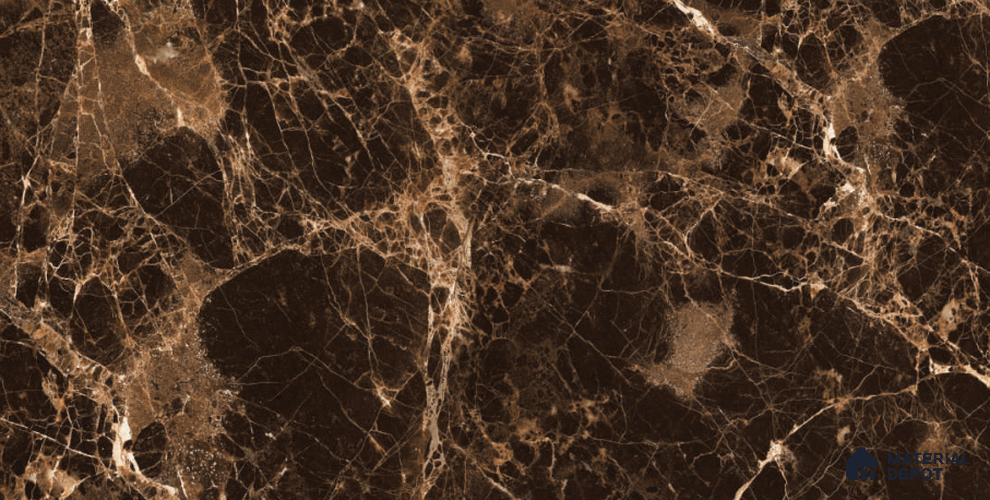Stone Tile TL 09842 Euro Emprador 4 ft x 2 ft  Vitrified Glossy Finish - 9 mm