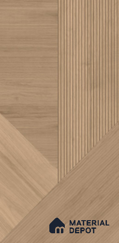 Patterned Tile TL 09898 Woody Brown 5.25 ft x 2.62 ft Vitrified Punch Matte Finish - 9 mm | 5 Random Design