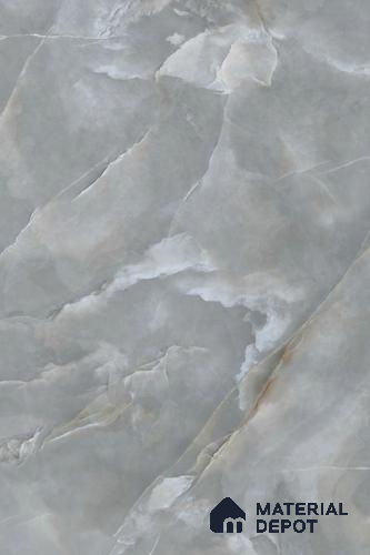 Marble Look Wall & Floor Tile TL 08179 TM Jennifer Grey 6 ft x 4 ft Vitrified Glossy Finish - 9 mm | Adhesive and Spacers Must be Used During Installation