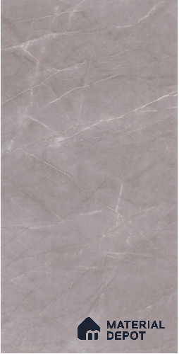 Marble Look Wall Tile TL 10052 B Pulpis Grey 8 ft x 4 ft Vitrified Satin Finish - 9 mm | Random 3 | Adhesive and Spacers Must be Used During Installation