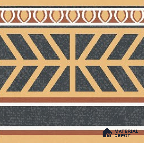 Moroccans Floor Tile TL 09911 B Spectra Border 8x8 inch Vitrified Matte Finish - 9 mm | Suitable For Living Room, Bedroom | 2 mm Spacer is Mandatory | Please Expect a Slight Variation of Pattern