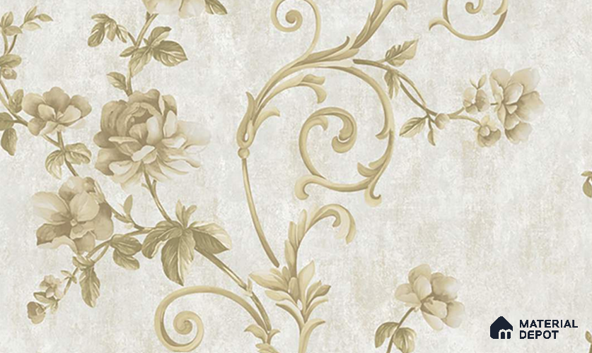 W-202 | 9.5 Meter x 21 Inches Florals Look Wallpaper - 55 Sq. Ft. | Minimum 15% wastage during installation