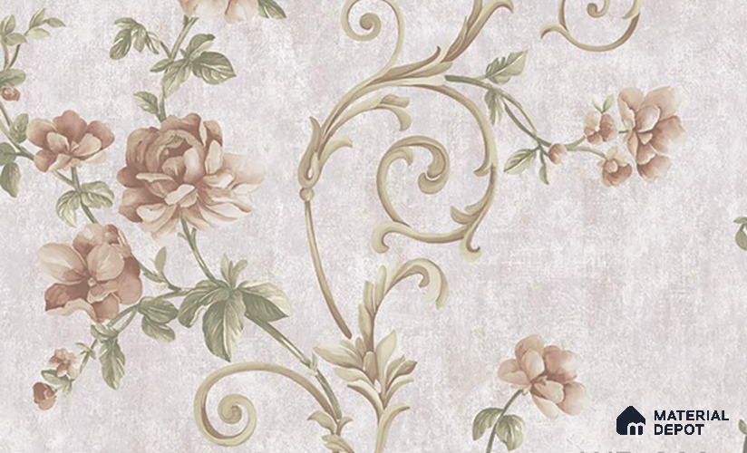 W-203 | 9.5 Meter x 21 Inches Florals Look Wallpaper - 55 Sq. Ft. | Minimum 15% wastage during installation
