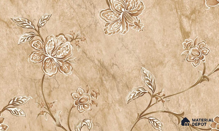 W-205 | 9.5 Meter x 21 Inches Florals Look Wallpaper - 55 Sq. Ft. | Minimum 15% wastage during installation